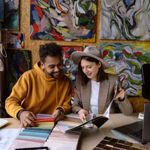 Decorative Wooden Tray Set